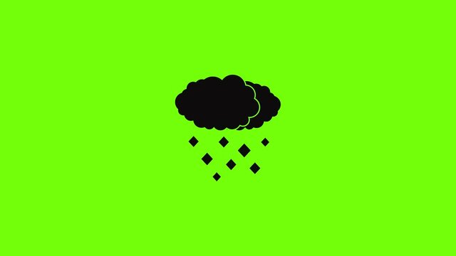 Snow cloud icon animation