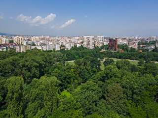 Obraz premium Aerial view of South Park in city of Sofia, Bulgaria