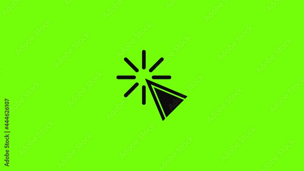 Poster cursor click icon animation