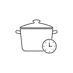 pot icon vector cooking food sign