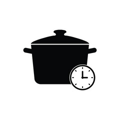 pot icon vector cooking food sign