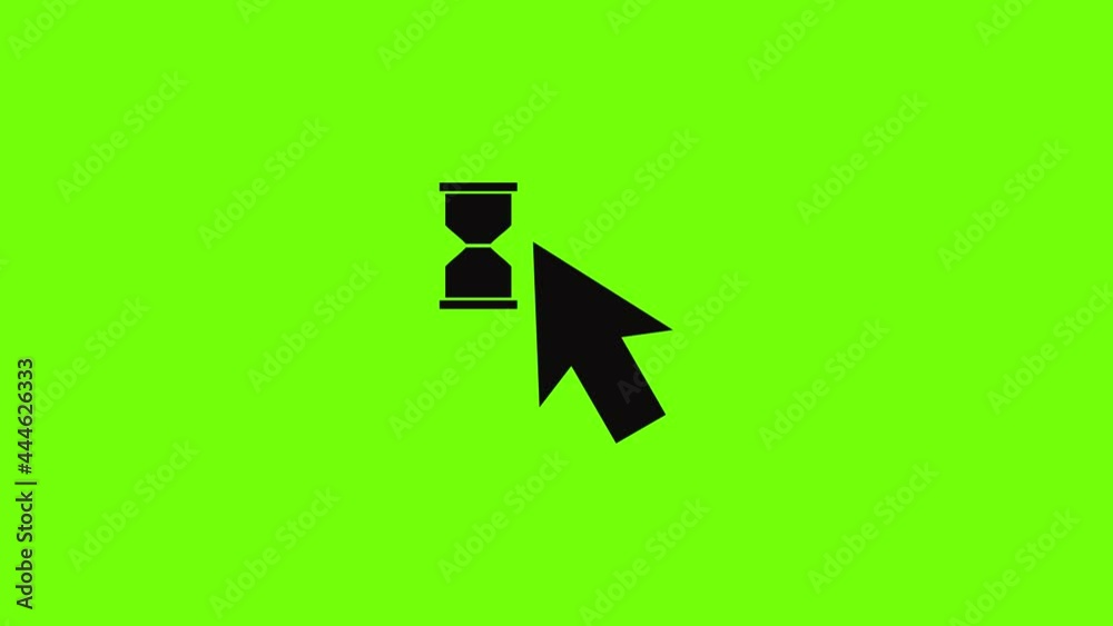 Poster cursor wait icon animation