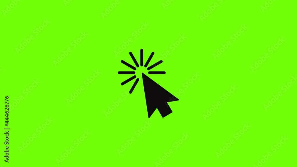Poster cursor interface element icon animation