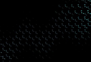 Dark Blue, Green vector background with stright stripes.