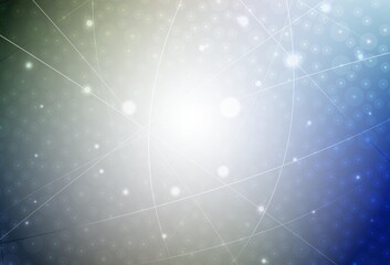 Dark Blue, Green vector background with straight lines.