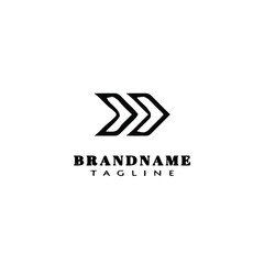 arrow logo template icon vector illustration