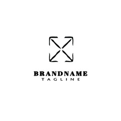 Fototapeta premium full screen logo icon vector illustration