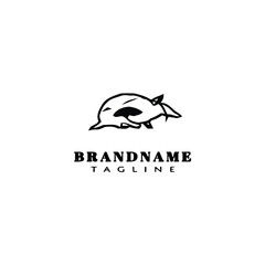 mouse logo icon design vector illustration