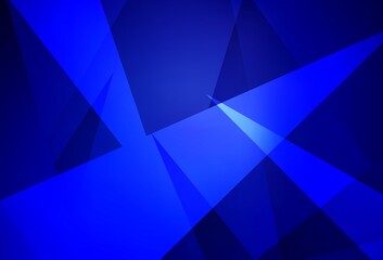Dark BLUE vector backdrop with lines, triangles.