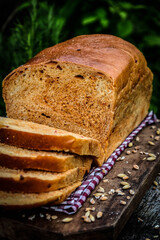 healthy eating with multigrain bread