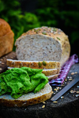 healthy eating with multigrain bread