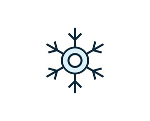 Snowflake premium line icon. Simple high quality pictogram. Modern outline style icons. Stroke vector illustration on a white background. 