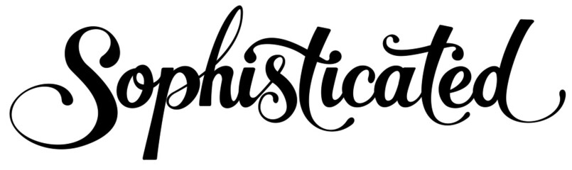 Obraz premium Sophisticated - custom calligraphy text