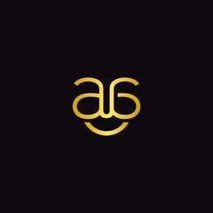 AG Smile Logo Simple Design