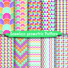 Collection of seamless geometric patterns