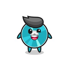 illustration of an optical disc character with awkward poses