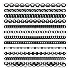 Metal Chain Illustration set