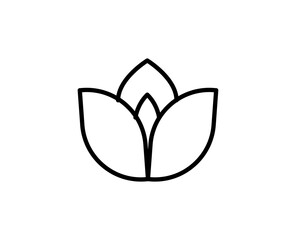 Lotus line icon