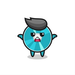 optical disc mascot character saying I do not know