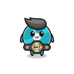the MMA fighter optical disc mascot with a belt