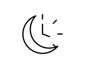 Moon line icon