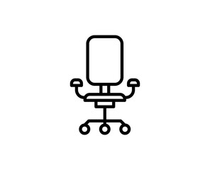 Office chair line icon