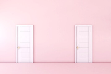 Room interior with Wall Background. 3D rendering ,3D illustration	