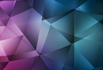 Fototapeta premium Light Blue, Red vector polygon abstract backdrop.