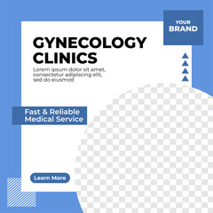Health Clinic service sale discount poster social media post template modern minimalis style