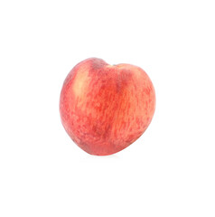 Peach fruit isolated on white background,Fresh White Peach on White Background (With clipping path)