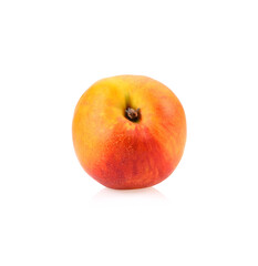 Nectarine fruit isolated on white background