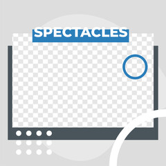 Eye Clinic service sale discount poster social media post template modern minimalis style