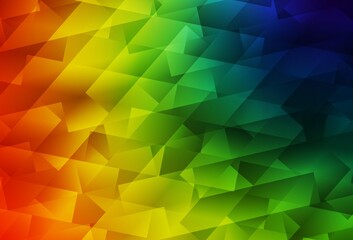 Fototapeta premium Dark Multicolor vector background with rectangles.