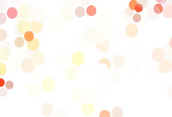 Light Red vector background with bubbles.