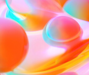 colorful Abstraction Reflection wave acidic flow silk  wallpaper background
