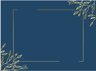 Abstract creative universal artistic templates with floral flower leaves beige background. Suit for wedding, party, and universal greeting card
