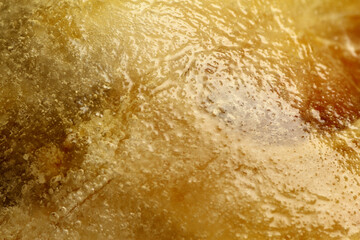 Macro of frozen iced lemon tea