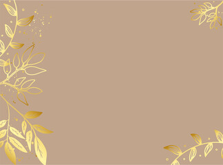 Fototapeta na wymiar Pink gold summer tropical background vector. Palm leaves, monstera leaf, Botanical background design for wall framed prints, wall art, invitation, canvas prints, poster, home decor, cover, wallpaper.