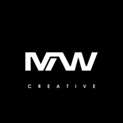 MAW Letter Initial Logo Design Template Vector Illustration
