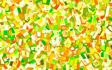 Light Green, Yellow vector pattern with colorful hexagons.