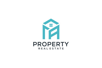 Letter R Real Estate Logo. Construction Architecture Building Logo Design Template Element