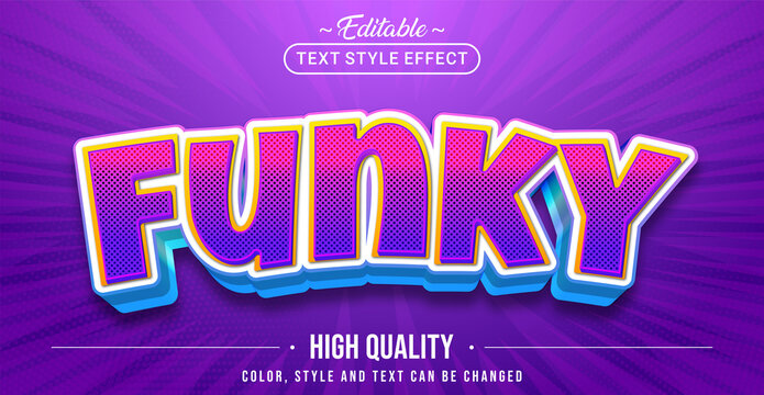 Editable Text Style Effect with Fun Colorful Text Element.