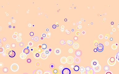 Light Multicolor vector template with circles.