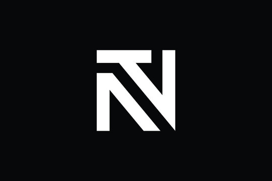 TN logo letter design on luxury background. NT logo monogram initials letter concept. TN icon logo design. NT elegant and Professional letter icon design on black background. T N NT TN