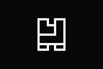 HJ logo letter design on luxury background. JH logo monogram initials letter concept. HJ icon logo design. JH elegant and Professional letter icon design on black background. J H HJ JH