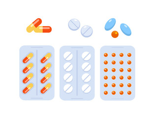 Pharmacy medical flat vector illustration for banner 