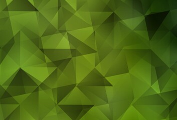 Light Green, Yellow vector polygonal template.