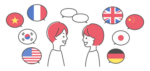 simple illustration of learning languages