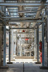 electric power station in the city