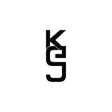 kej initial letter monogram logo design